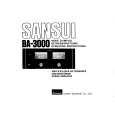 SANSUI BA3000 Instrukcja Obsługi